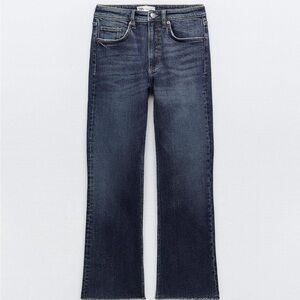 Zara mid-rise Flare Cropped Jeans